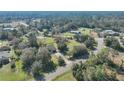 Aerial view of a house and surrounding area, showcasing the property's serene location at 21343 Reindeer Rd, Christmas, FL 32709