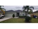 One-story house with gray siding, a two-car garage, and a well-maintained lawn at 180 Daigledog St, Saint Cloud, FL 34772