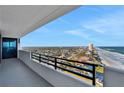 Balcony offering panoramic ocean and city views at 1420 N Atlantic Ave # 1501, Daytona Beach, FL 32118