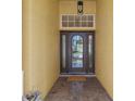 Elegant front door entry with a glass insert and tiled flooring at 2038 Winding Oaks Dr, Orlando, FL 32825