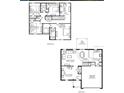 Two-story house floor plan, showing four bedrooms and two baths at 174 Piave St, Haines City, FL 33844