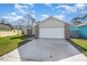 Front view of a two-story house with a white garage door at 3846 Long Grove Ln, Port Orange, FL 32129