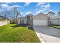 Two-story house with a grassy lawn and driveway at 3846 Long Grove Ln, Port Orange, FL 32129