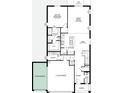 Detailed floor plan showcasing the layout of the first floor of the home at 1696 Andover Ridge Dr, Deland, FL 32720