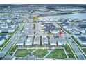 Bird's-eye view of house and community at 13384 Leggett Aly, Orlando, FL 32827