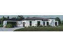 One-story home with a modern design, dark gray roof, and stone accents at 4019 Dallas Blvd, Orlando, FL 32833