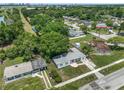 Aerial view of the house, neighborhood, and surrounding landscape at 124 Mercado Ave, Orlando, FL 32807