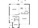 First floor plan with living room, kitchen, dining area, and two-car garage at 16881 Muskgrass Dr, Winter Garden, FL 34787