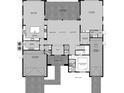 First floor plan showing open layout and covered patio at Lot 5 Yellowleaf Circle, Orlando, FL 32820