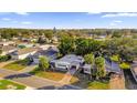 Aerial view of a manufactured home community, showcasing the property's location at 712 Jason Dr, Lady Lake, FL 32159