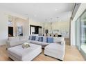 Open floor plan with sectional sofa and kitchen views at 20344 Sheldon St, Orlando, FL 32833