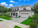 Charming two-story home with a manicured lawn, a paved driveway, and a beautiful front door and shutters at 809 Maxwell St, Orlando, FL 32804