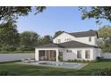 Home with a pool, outdoor kitchen, and relaxing lounge area at 1417 Miller Ave, Winter Park, FL 32789