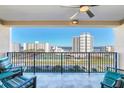 Enjoy breathtaking ocean and city views from this condo's balcony at 5300 S Atlantic Ave # 604, New Smyrna Beach, FL 32169