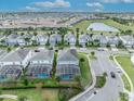 Aerial community view, showing houses with pools at 1533 Maidstone Ct, Champions Gate, FL 33896