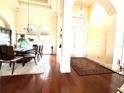 Formal dining room with hardwood floors and a chandelier at 3764 Farm Bell Pl, Lake Mary, FL 32746