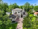 Luxury home with a large backyard, pool, and lush landscaping at 5265 Forest Edge Ct, Sanford, FL 32771