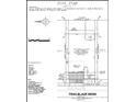 Plot plan of home showing lot dimensions and location at 6232 Trailblaze Bnd, St Cloud, FL 34771