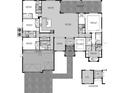 One-story floor plan featuring 3-car garage, 3 bedrooms, and covered patio at Lot 12 Yellowleaf Cir, Orlando, FL 32820