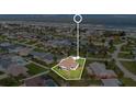 Aerial view showcasing the location of the property in a residential neighborhood at 4 Sea Hawk Dr, Ormond Beach, FL 32176