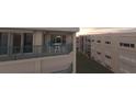 Balcony with table and chairs overlooking the community at 4575 S Atlantic Ave # 6703, Port Orange, FL 32127