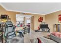 Spacious living room with open floor plan and kitchen view at 122 Water Front Way # 370, Altamonte Springs, FL 32701