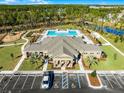 Aerial view of community pool and clubhouse at 3214 Arch Ave, Ormond Beach, FL 32174