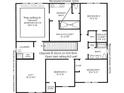 Upstairs floor plan, showcasing bedrooms with walk-in closets and a laundry room at 6232 Trailblaze Bnd, St Cloud, FL 34771