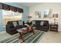 Comfortable living room with two sofas and a coffee table at 8938 Majesty Palm Rd, Kissimmee, FL 34747