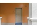 Exterior condo door with orange wall at 12527 Floridays Resort Dr # E102, Orlando, FL 32821