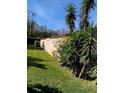 Landscaped side yard with lush greenery at 310 Blue Jacket Ln, Orlando, FL 32825