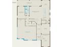 First floor plan showcasing kitchen, gathering room, and two-car garage at 15359 Rising View Dr, Montverde, FL 34756