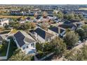 Aerial view of a community of two-story houses at 11560 Ashlin Park Blvd, Windermere, FL 34786