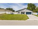 Beautifully maintained single-story home with a two-car garage and a well manicured lawn at 15033 Sw 35Th Cir, Ocala, FL 34473