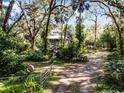 Long driveway leading to home through a wooded, private setting at 2675 Van Arsdale St, Oviedo, FL 32765