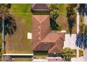 Top-down view of the house showing roofline and property boundaries at 4029 Marina Isle Dr, Kissimmee, FL 34746