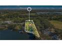 Aerial view shows property location and surrounding landscape at 4108 Downeast Ln, Windermere, FL 34786