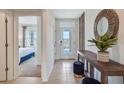 View of entryway, showing access to bedroom and backyard at 7098 Painted Bunting Way, St Cloud, FL 34773