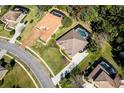 Bird's-eye view of a luxury home community with spacious lots at 1458 Foxtail Ct, Lake Mary, FL 32746