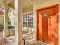 Close-up of the front door showcasing the unit number and covered entryway at 832 Grand Regency Pt # 102, Altamonte Springs, FL 32714