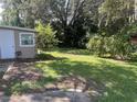 Large backyard with mature trees and lush grass at 1604 Old Apopka Rd, Apopka, FL 32703