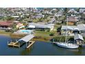 Waterfront property with private dock and boat at 218 S Venetian Way, Port Orange, FL 32127