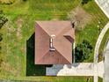 Top-down view of house and driveway at 413 Country Cottage Ln, Winter Garden, FL 34787