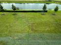 This is a grassy yard, a small pond, and newly planted trees at 2212 Lake Preserve Cir, New Smyrna Beach, FL 32168