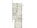 Two-bedroom, two-bath home featuring a covered lanai and two-car garage at 5180 Gardenrow Dr, St Cloud, FL 34772
