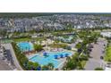 Aerial view of a community pool and recreational area at 9803 Ballast Dr, Orlando, FL 32827