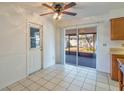 Cozy dining area with sliding glass doors leading to the backyard at 1006 Center St, Ocoee, FL 34761