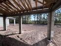 View from covered patio construction featuring a tranquil lot in the background at 5232 Prairie Preserve Run, St Cloud, FL 34772