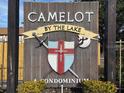 Condominium entrance sign: Camelot by the Lake at 5413 Hansel Ave # K10, Orlando, FL 32809