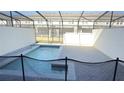 Private screened pool and spa with brick pavers at 4114 Lana Ave, Davenport, FL 33897